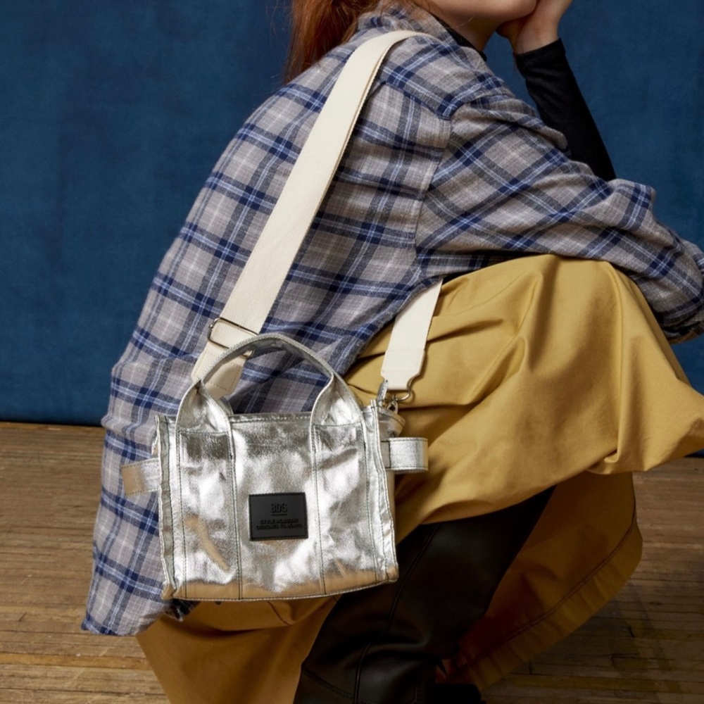 BDG Serena Coated Denim Mini Tote Bag